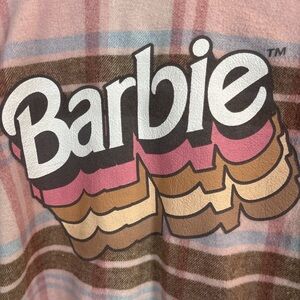 Barbie Pink and Brown Plaid Shirt